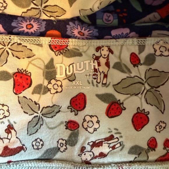 Duluth Trading Co. Bra Womens XXL Garden Print Soft Bralette Low Impact Set Of 3 - Picture 3 of 9